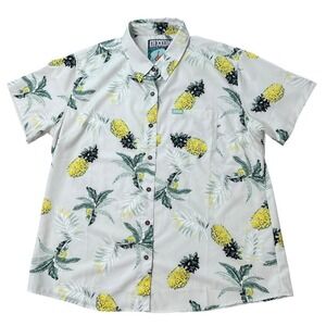 Dixxon Flannel Company Wire Hawaiian Pineapple Swinger Button Front Shirt 2X